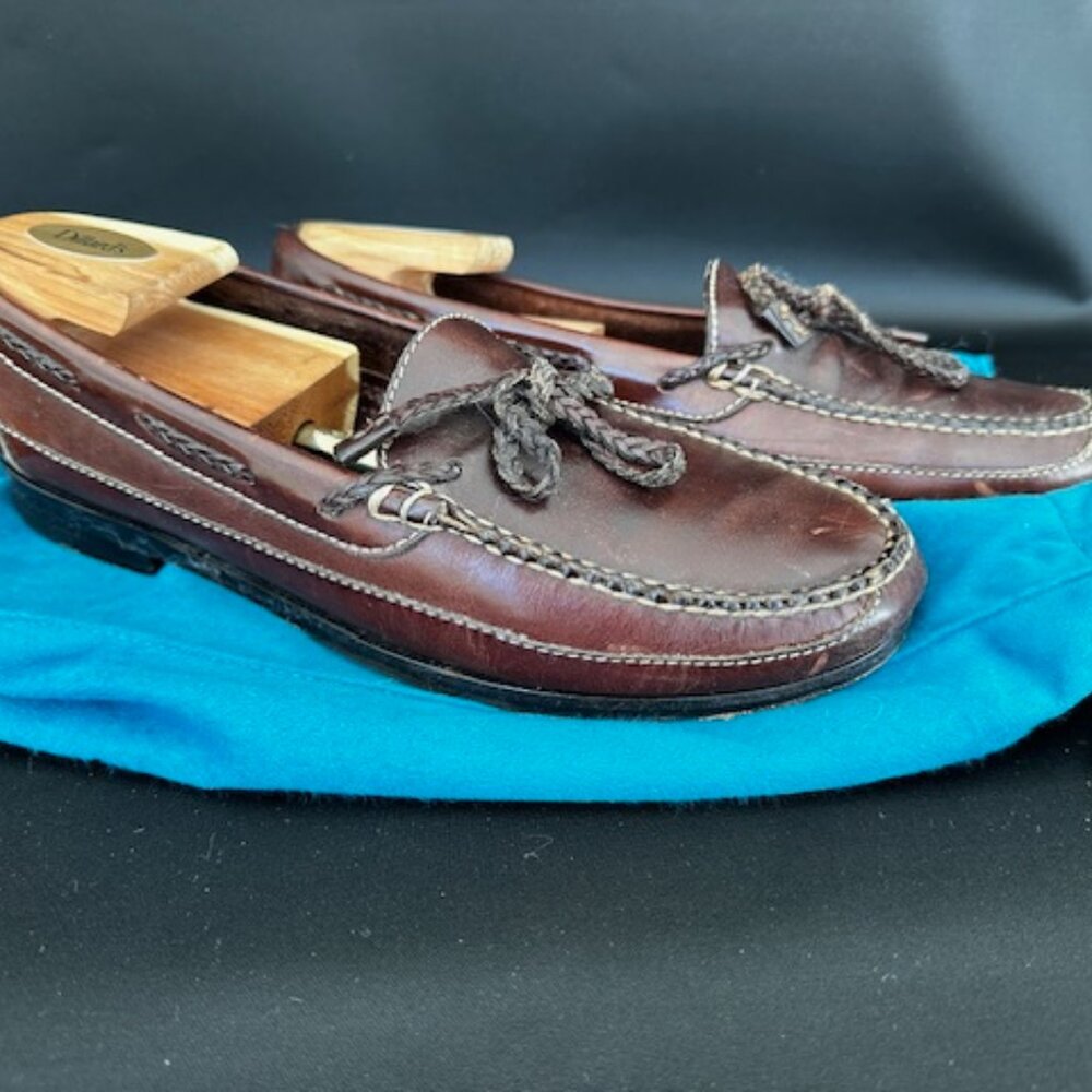 Cole Haan Men’s Brown Leather Loafer  Moccasin Slippers Size 10d